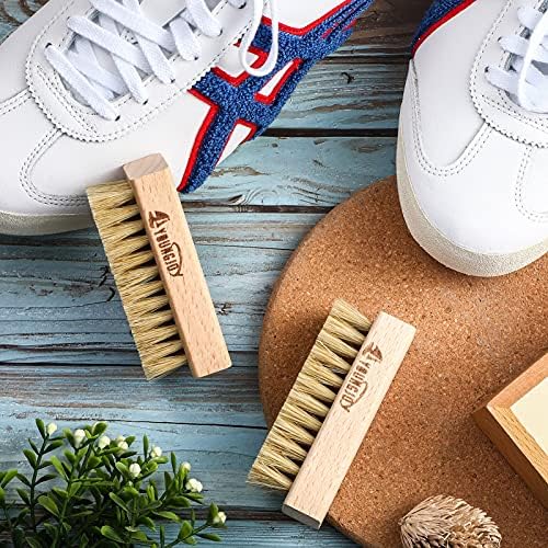 YoungJoy Sneaker Cleaning Brush Shoes Shine Dauber Nylon/Horsehair/Boar Cleaner - Image 4