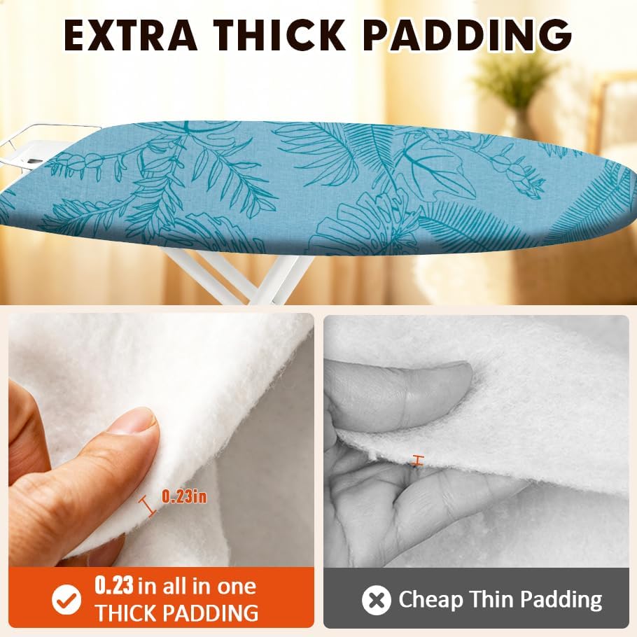 Ironing Board Cover and Pad, Extra Wide 18x49, Extra Thick - Image 4