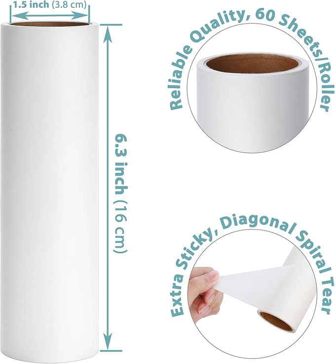 6.3 inch Large Lint Roller Refills - Image 3