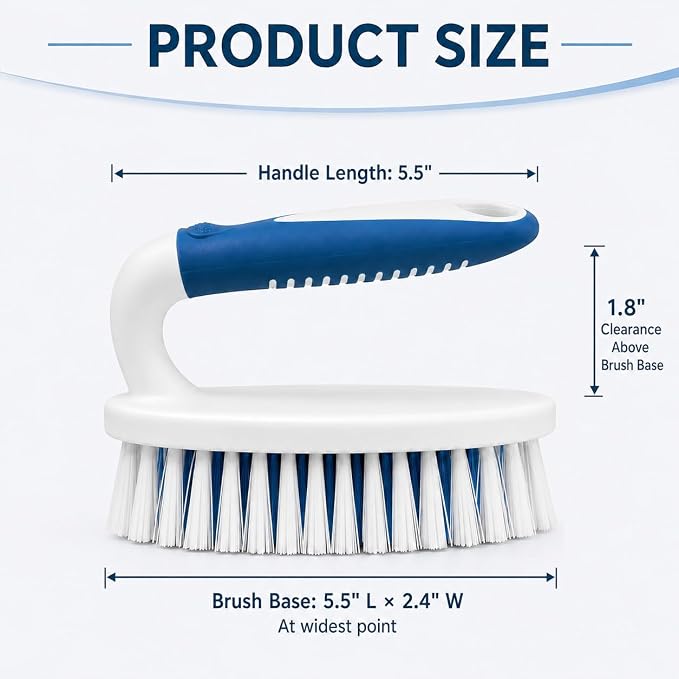 Scrub Brush, 2 Pack Household Cleaning Brushes - Image 2