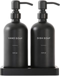 Prus Waso Matte Black Soap Dispenser Set | Kitchen Soap Dispenser Set by PrusWaso