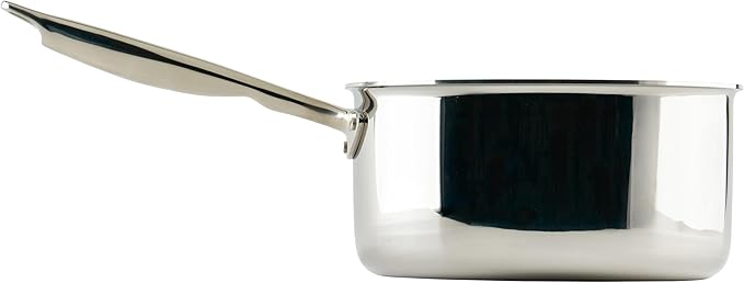 WINCO Tri-Ply Sauce Pan, Silver