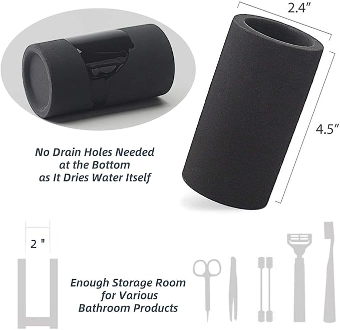 Fast-Drying Diatomite Toothbrush Holder - Image 3