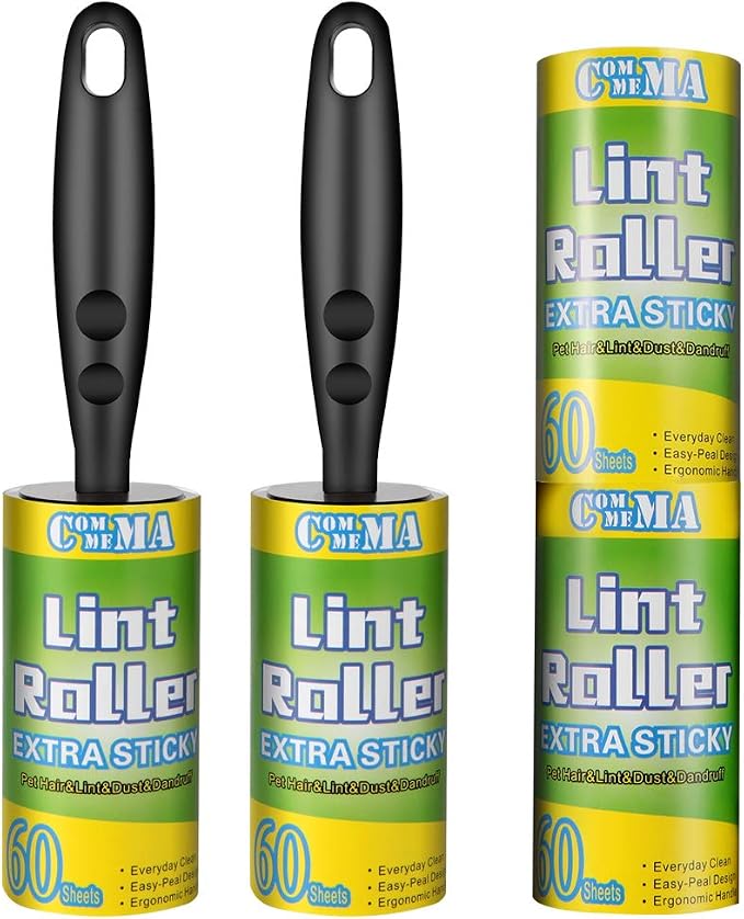 COMMEMA Lint Rollers for Pet Hair Extra Sticky, Pet Hair Remover Set Brush for by COMMEMALintRollers