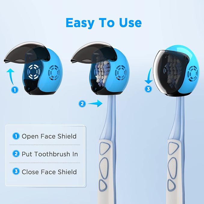 Frekare Toothbrush Covers Caps Brush Pod Case Protector - Image 2