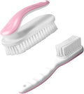 2pc Multi-Purpose Household Cleaning Brush Set, Ergonomic Comfort Grip by Unknown