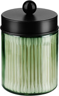 Amolliar Green Glass Apothecary Jar, Qtip Holder by Amolliar