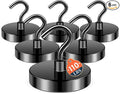 FINDMAG 6 Pack Magnetic Hooks, 110LB+ Magnetic Hooks by FINDMAG