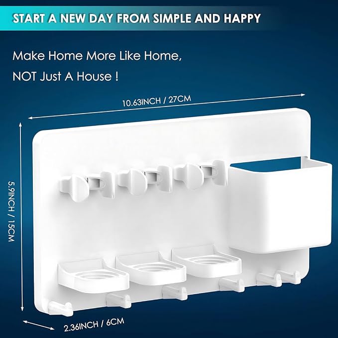 simpletome Adhesive Electric Toothbrush Holder Wall Mounted | no drilling - Image 5