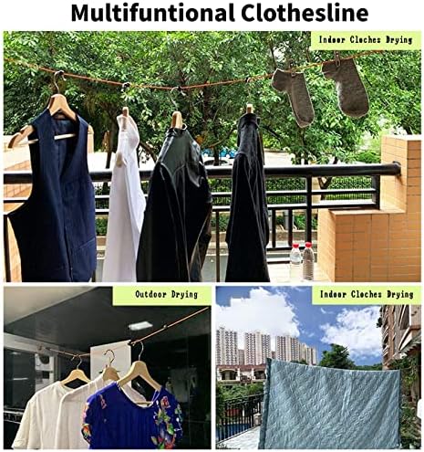 Camping Retractable Clothesline, Adjustable 32ft/10M Camping Clothesline - Image 5