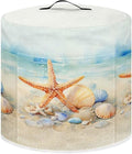 Dust Cover for 3 Quart Pressure Cooker Accessories, Dust Proof Easy to Clean Electric Appliance Cover Air Fryer Accessories with Pocket, Watercolor Starfish Seashell