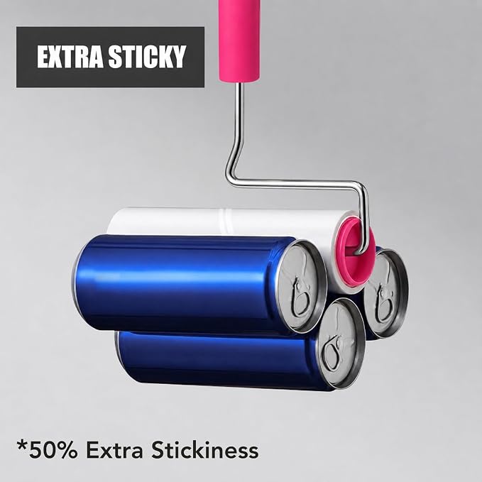 Extra Sticky Large Surface Lint Roller, 6.3''Wide Roller - Image 4
