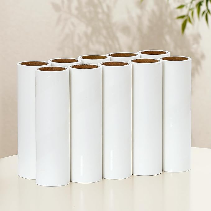 Lint Roller Refills 6.3 inch Great Value 10 Pack Extra Sticky Lint Remover - Image 7