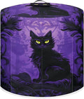 TODIYADDU Halloween Gothic Cat Dust Cover for Electric Pressure Cooker Waterproof Air Fryer Cover Dust Cover with Storage Pocket and Handle Portable Instant Pot 6 Quart Pressure Cooker Cover Gifts