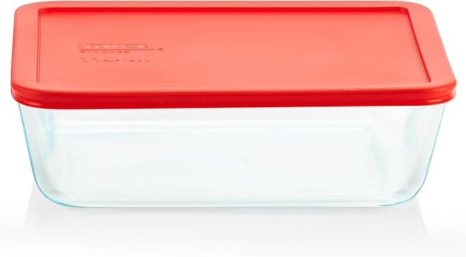 Pyrex Simply Store 11 Cup Glass Food Storage Container, BPA-Free Lid | Meal by Pyrex