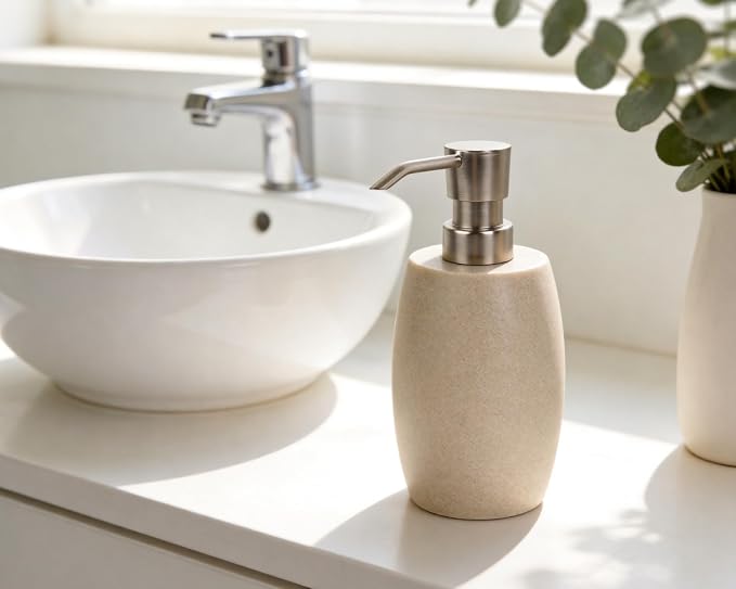 Clasin Home Sandstone Textured Resin Soap Dispenser - Image 9