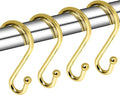 Metal Shower Curtain Hooks, Rust Proof Shower Curtain Hooks Rings, Durable S by Gidse