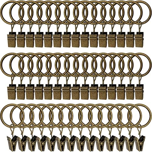 LLPJS 44 Pack Curtain Rings by LLPJSCurtainRingsClipHooks