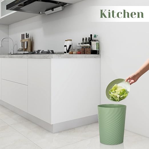 Small Bathroom Trash Can with Bags Garbage Can, 3 Pack, Kids Room, 1.8 Gallo - Image 4
