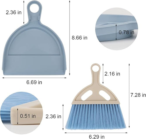 1 Pcs Mini Broom and Dustpan Set Small Whisk Broom Hand Held - Image 2