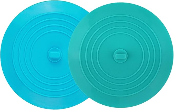tifanso 2PCS 6" Silicone Bathtub Drain Stopper & Hair Catcher by tifanso