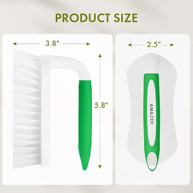 Scrub Brush for Cleaning Comfort Grip Shower Scrubber Stiff Bristles - Image 3