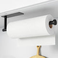 Paper Towel Holder, Self-Adhesive or Drilling， Matte Black, 1 Pack by niffgaff