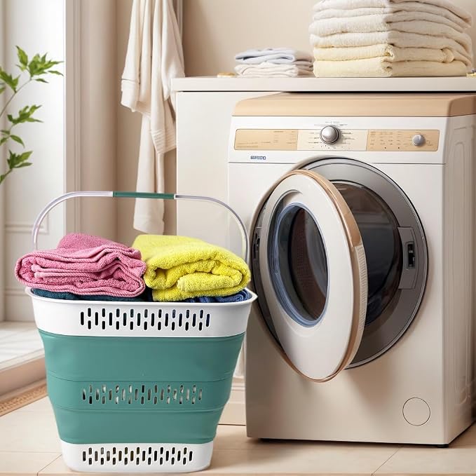 SAMMART 40L Collapsible Plastic Laundry Basket - Image 7