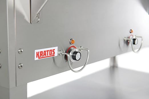 Kratos Commercial Electric Steam Table/Hot Food Table with Overshelf and Sneeze Guard, 3 Wells, Stainless Steel, Stationary, NSF, 120V (28W-192)