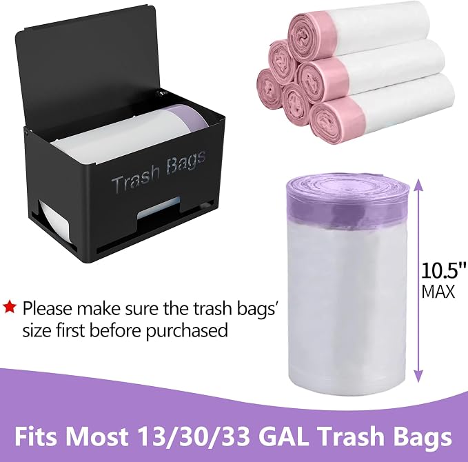 STWWO Extra Large Trash Bag Holder, Garbage Bag Dispenser Holder, Metal Trash - Image 4