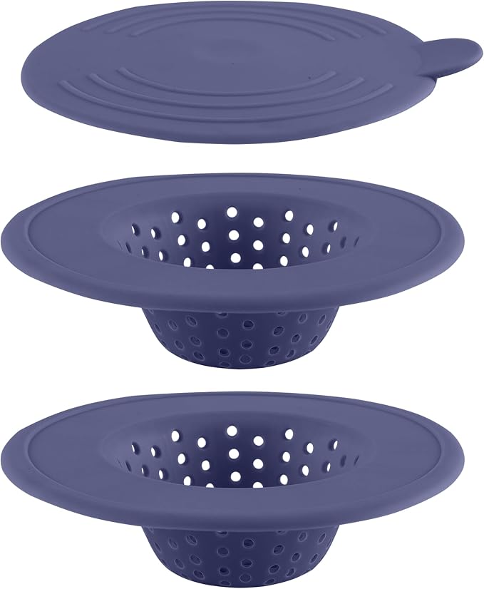 COOK WITH COLOR Kitchen Sink Strainer, Flexible Sink Strainer, Sink Drain by CookwithColor