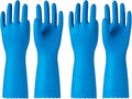 PACIFIC PPE 2 Pairs Dishwashing Gloves, Cotton Flocked Liner, Large | by PACIFICPPE