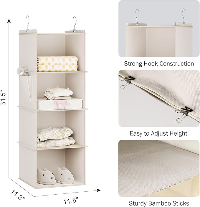 YOUDENOVA Hanging Closet Organizer and Storage - Image 3