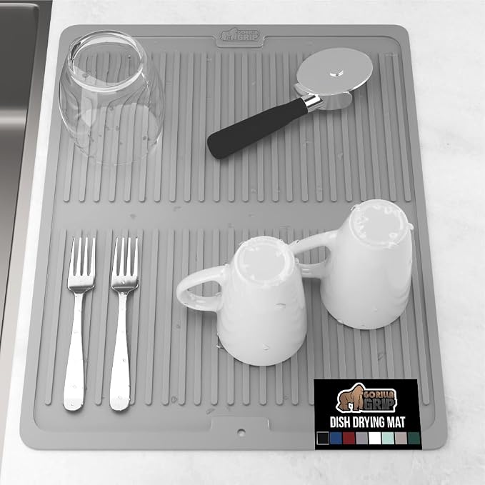 GORILLA GRIP 100% BPA-Free Patented Silicone Dish Drying Mat by Unknown