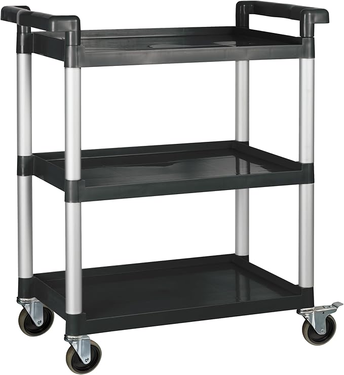 Winco Utility Cart, Black, 32" x 16"