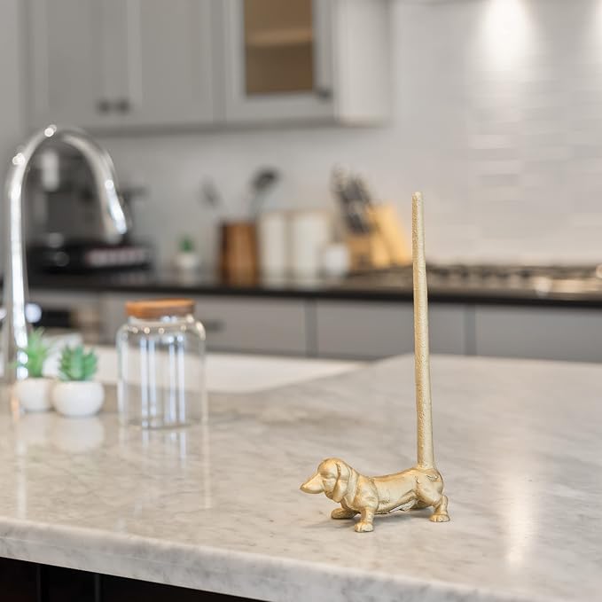 WallCharmers Gold Paper Towel Holder, Metal Toilet or Kitchen Paper Holder - Image 9