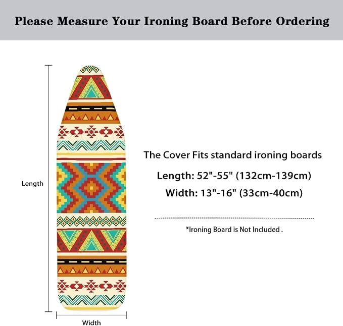 Tabletop Ironing Board Covers Standard Size Ironing Board Cover and Pad Aztec - Image 6