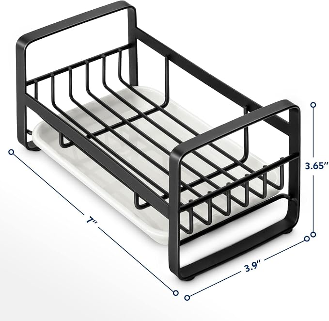 HULISEN Kitchen Sponge Holder, 304 Stainless Steel Sink Caddy - Image 5