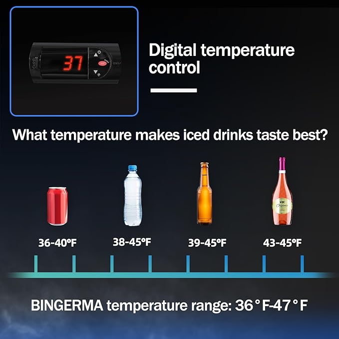Back Bar Cooler with 3 Sliding Glass Doors 10.5 Cu.ft. ETL Commercial Beverage Refrigerator Black Drink Fridges for Beer, Wine,Soda, Drinks