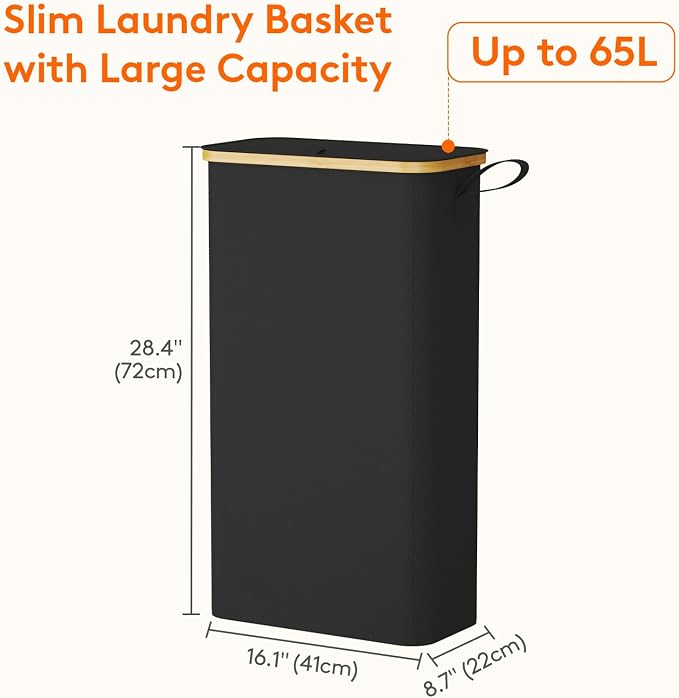 Lifewit 65L Slim Laundry Hamper - Image 3