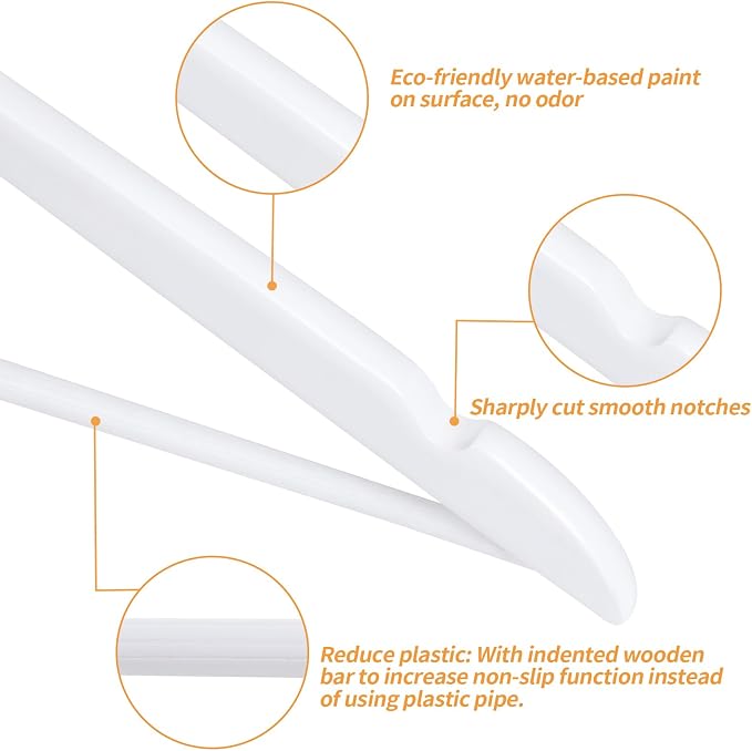 Amazon Basics Wood Suit Clothes Hangers - Image 3