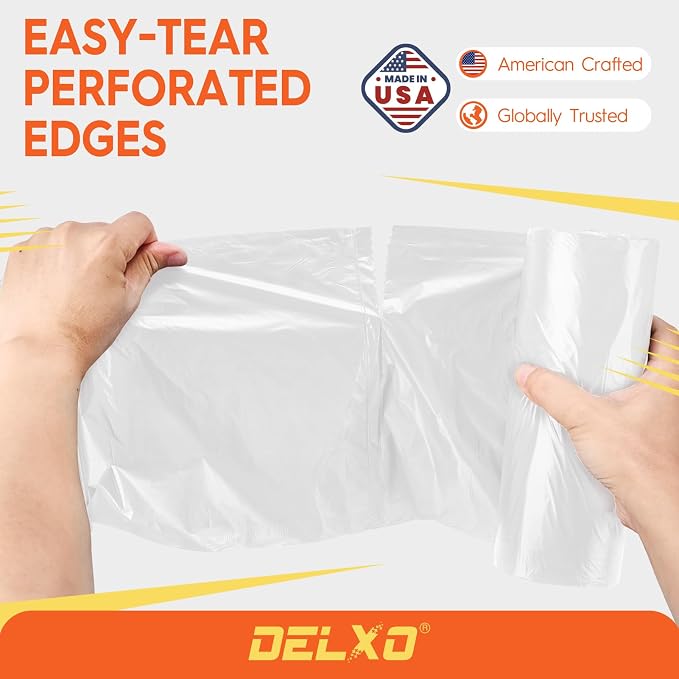 Delxo 30-33 Gallon Trash Bags, Plastic Bolsas para basura - Image 5