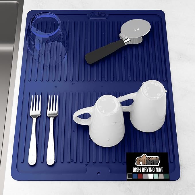 GORILLA GRIP 100% BPA-Free Patented Silicone Dish Drying Mat by Unknown
