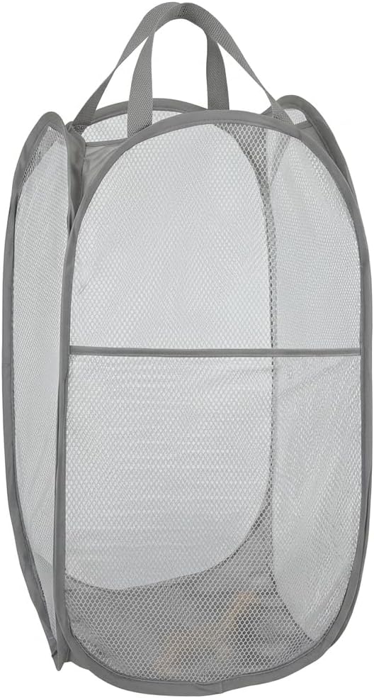 Mesh Large Pop Up Laundry basket, Collapsible Laundry Hampers by Buenod