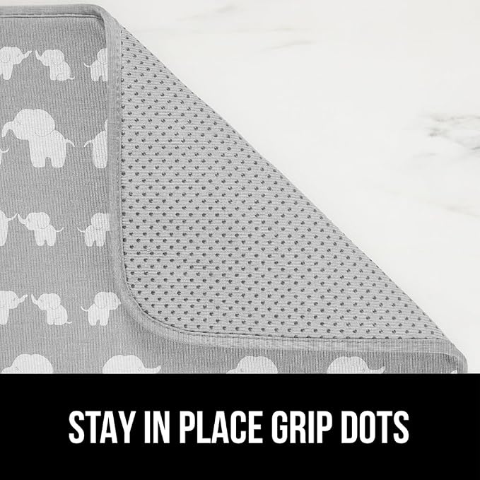 GORILLA GRIP Ultra Water Absorbent Microfiber Dish Drying Mat, 18x24 2 PK - Image 4