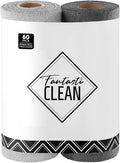 Fantasticlean Microfiber Cleaning Cloth Roll- 60 Sheets, Tear-away Microfiber by Fantasticlean