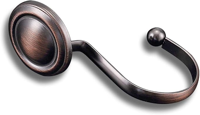 CHICTIE Bronze Shower Curtain Hooks Rings, Oil Rubbed Decorative Shower Curtain - Image 2