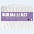 Silicone Dish Drying Mat for Kitchen Counter, Hangable & Roll-Up for by SCYFREID
