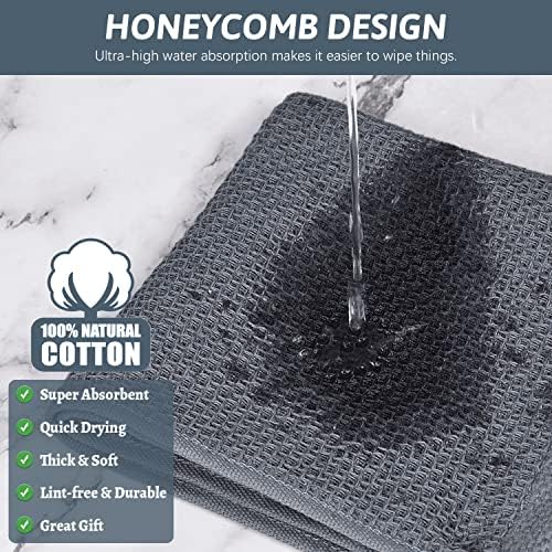 Niallant 12 Pack Cotton Kitchen Towels, Soft and Absorbent Dish Rags - Image 3