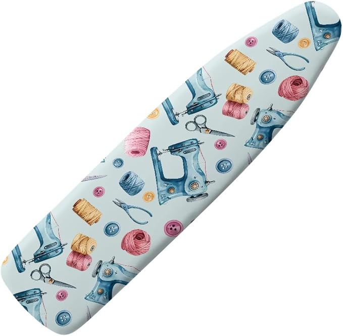 Sewing Machine Art Printed Ironing Board Cover 15X54“ by Unknown
